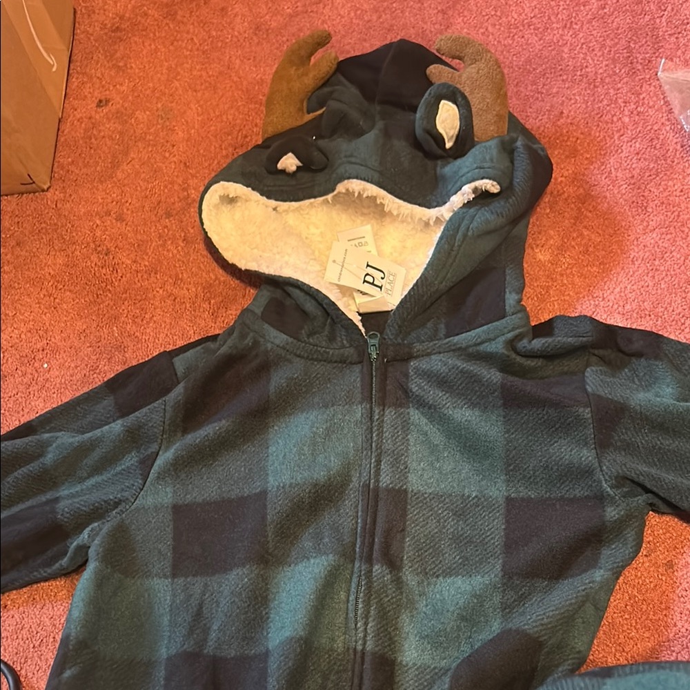 The Children's Place Green Plaid Kids Pajama Sleep Sack
